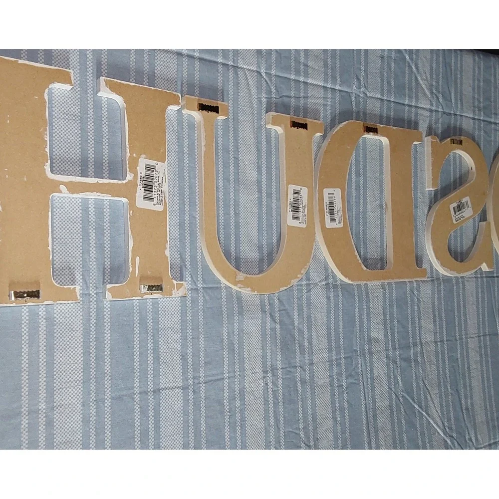 8 IN. ‎ MPI Wood Letters Classic Font Craft Cutout    HUDSON